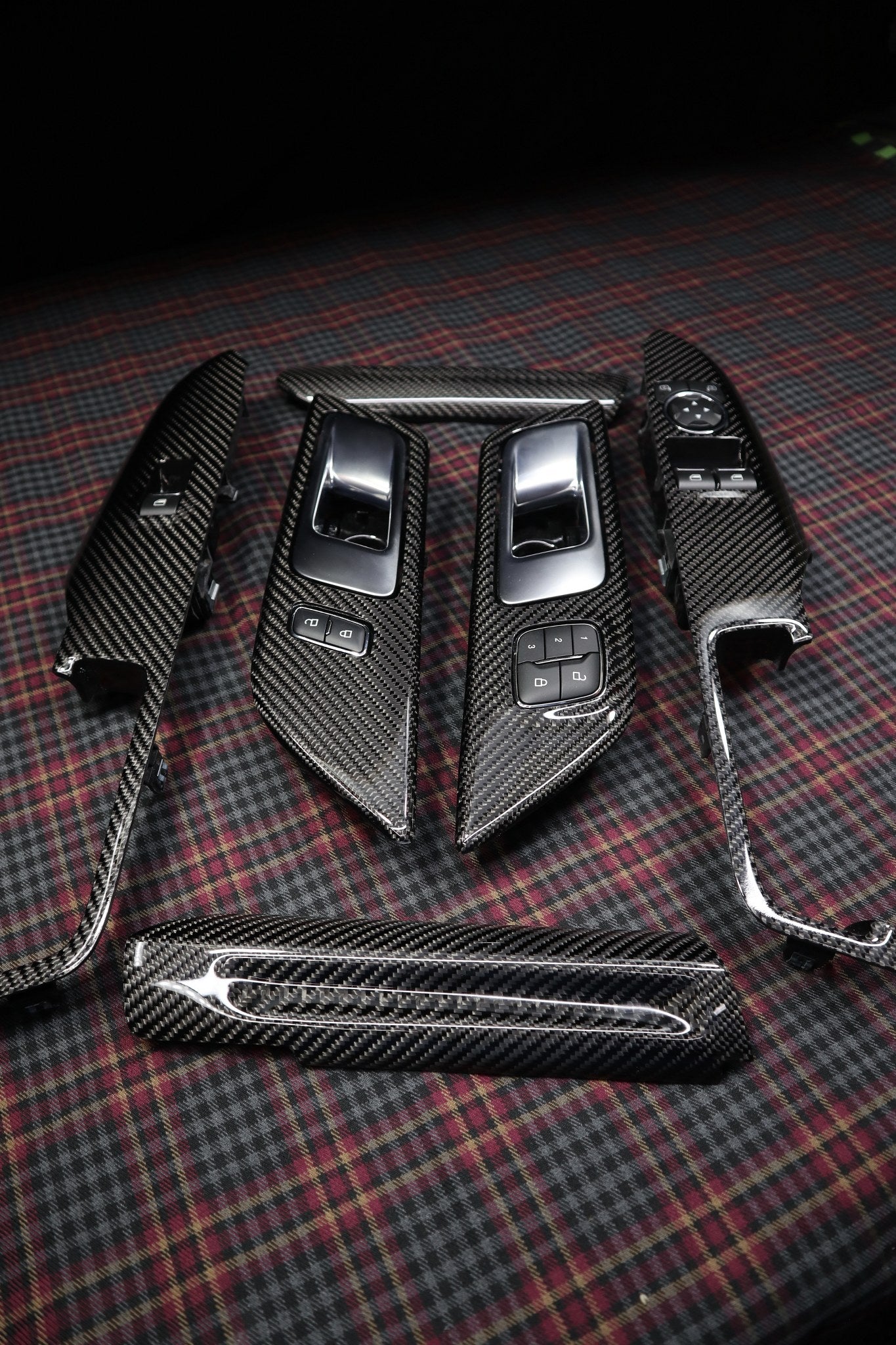 2015-2023 Mustang S550 Carbon Fiber Door Panel Trim