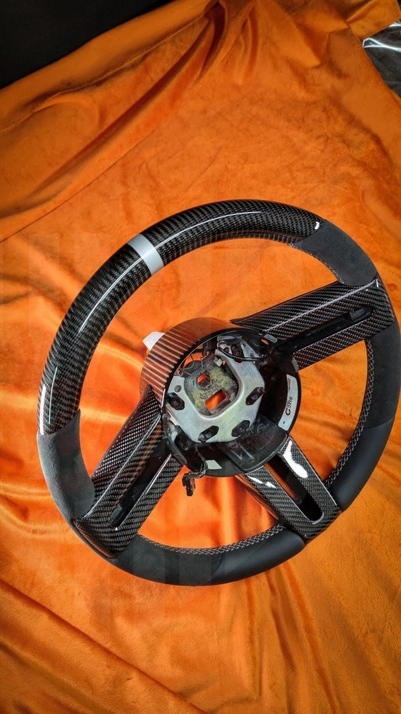 2005-2009 Mustang S197 Carbon Fiber Steering Wheel - by ukiecarbon.com