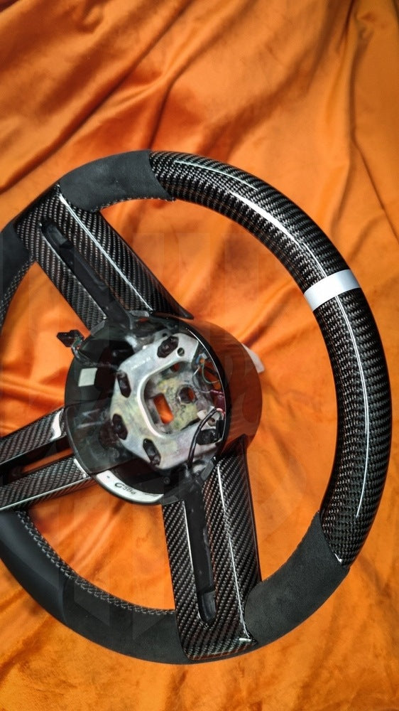 2005-2009 Mustang S197 Carbon Fiber Steering Wheel - by ukiecarbon.com