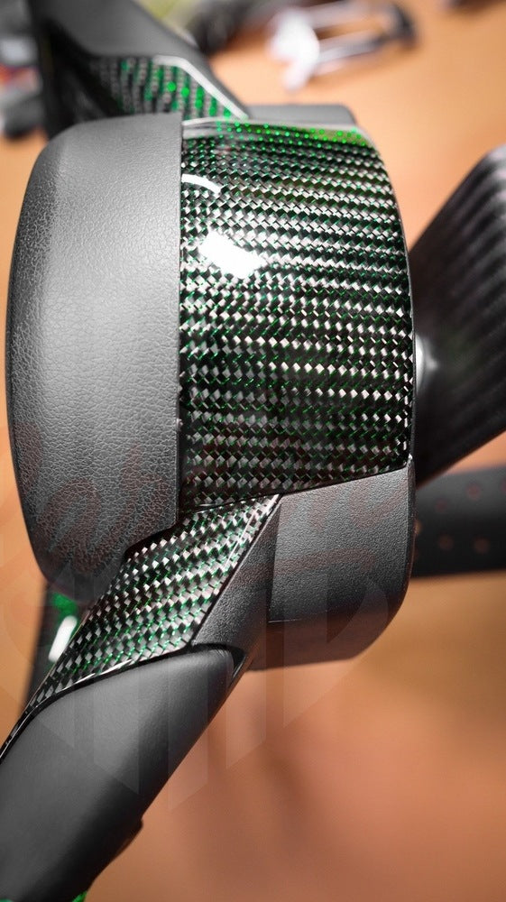 2015-2023 Mustang S550 GREEN REFLECTED CARBON FIBER - by ukiecarbon.com