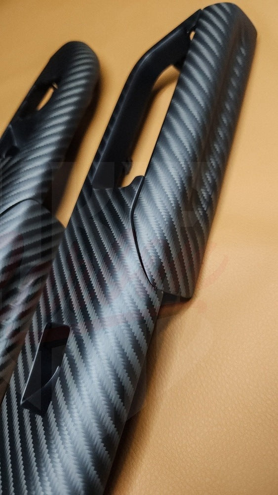 2015-2023 Mustang S550 4x4 Twill Matte Carbon Fiber Door Handle - by ukiecarbon.com