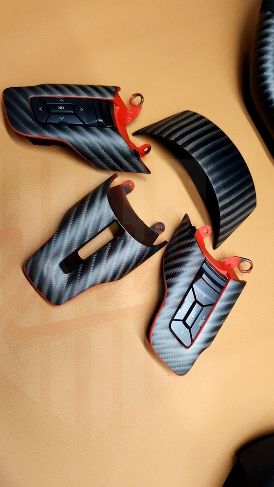 2015-2023 Mustang S550 4x4 Twill Matte Carbon Fiber Steering Wheel - by ukiecarbon.com