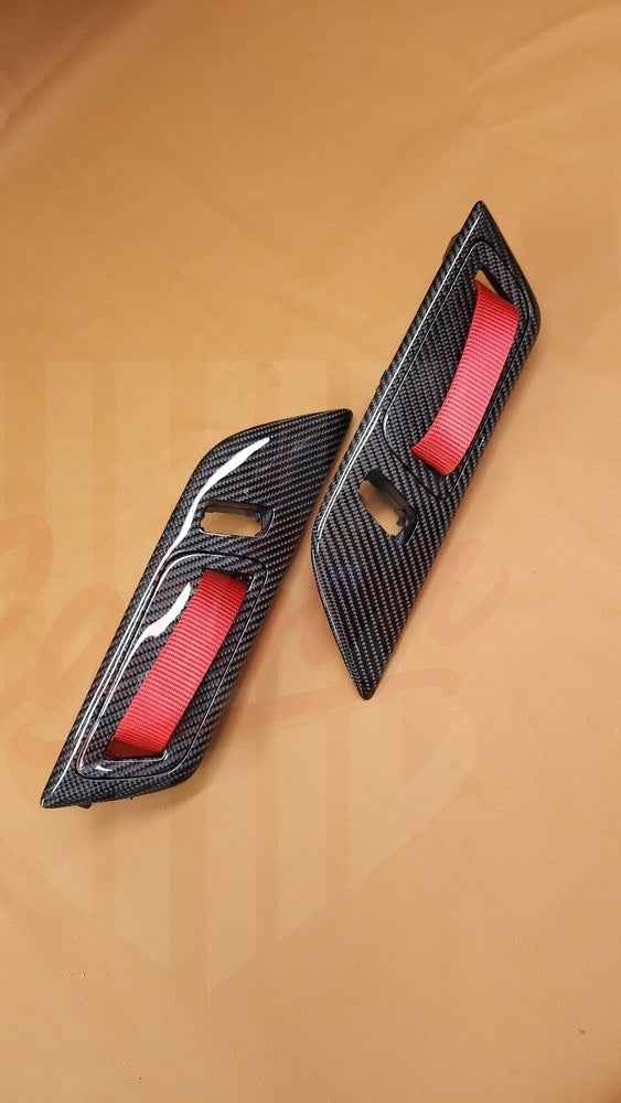 2015-2023 S550 Mustang Carbon Fiber GT3 Style Active Door Handle - by ukiecarbon.com