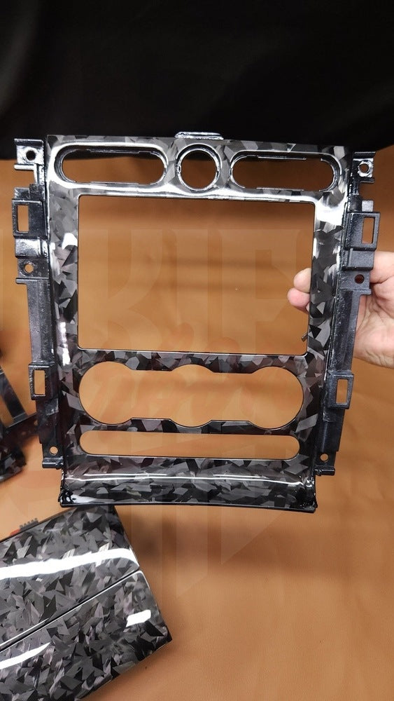 2005-2009 Mustang S197 Forged Carbon Fiber Radio Bezel - by ukiecarbon.com