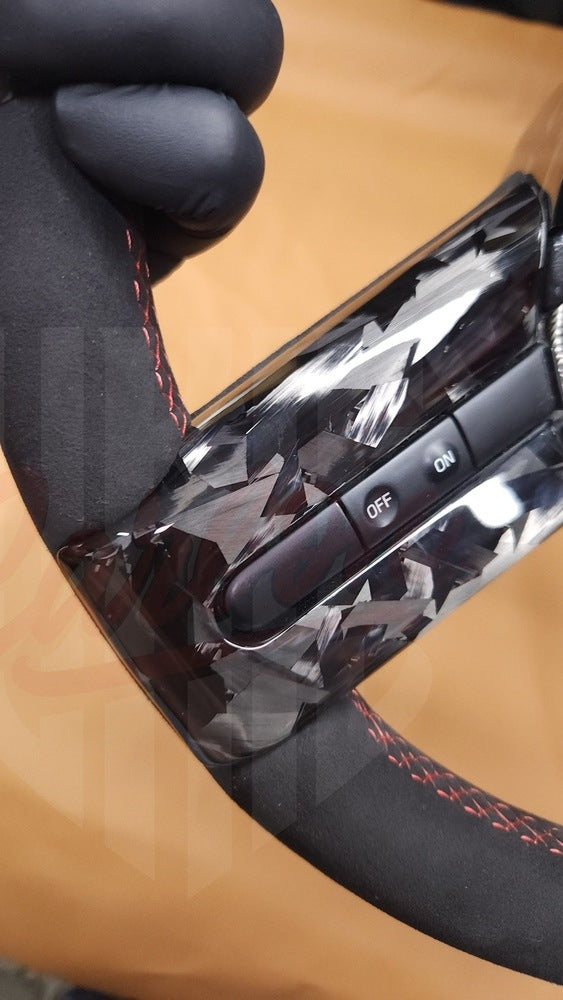 2005-2009 Mustang S197 Forged Carbon Fiber Steering Wheel - by ukiecarbon.com