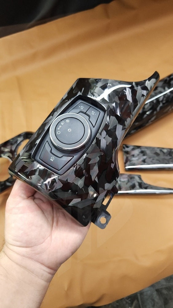 2015-2023 Mustang S550 Forged Carbon Fiber Performance Dashboard Trim - by ukiecarbon.com