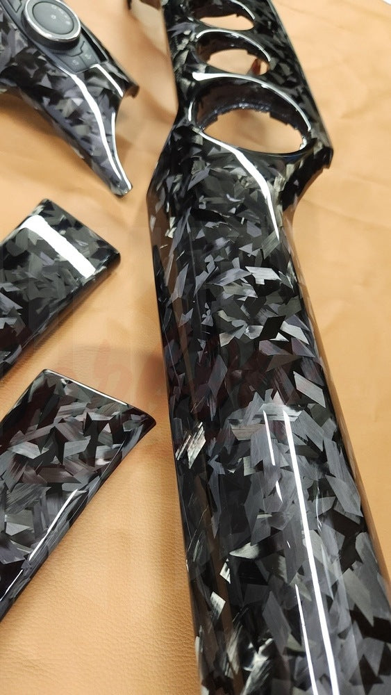 2015-2023 Mustang S550 Forged Carbon Fiber Performance Dashboard Trim - by ukiecarbon.com