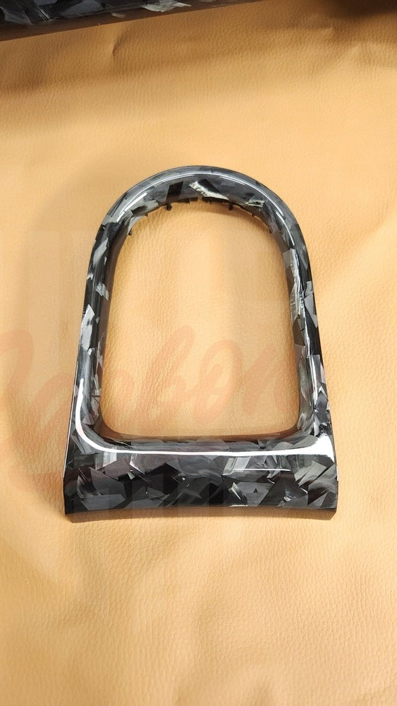 2015-2023 Mustang S550 Forged Carbon Fiber Shifter Bezel - by ukiecarbon.com