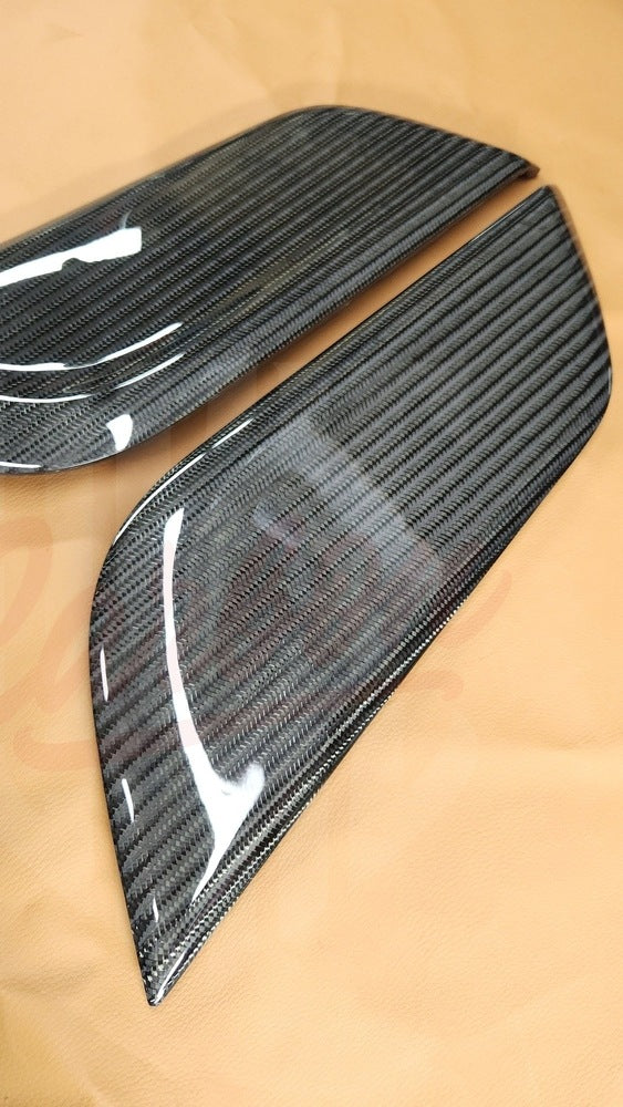 2015-2023 Mustang S550 Wide Twill Carbon Fiber Knee Pads - by ukiecarbon.com