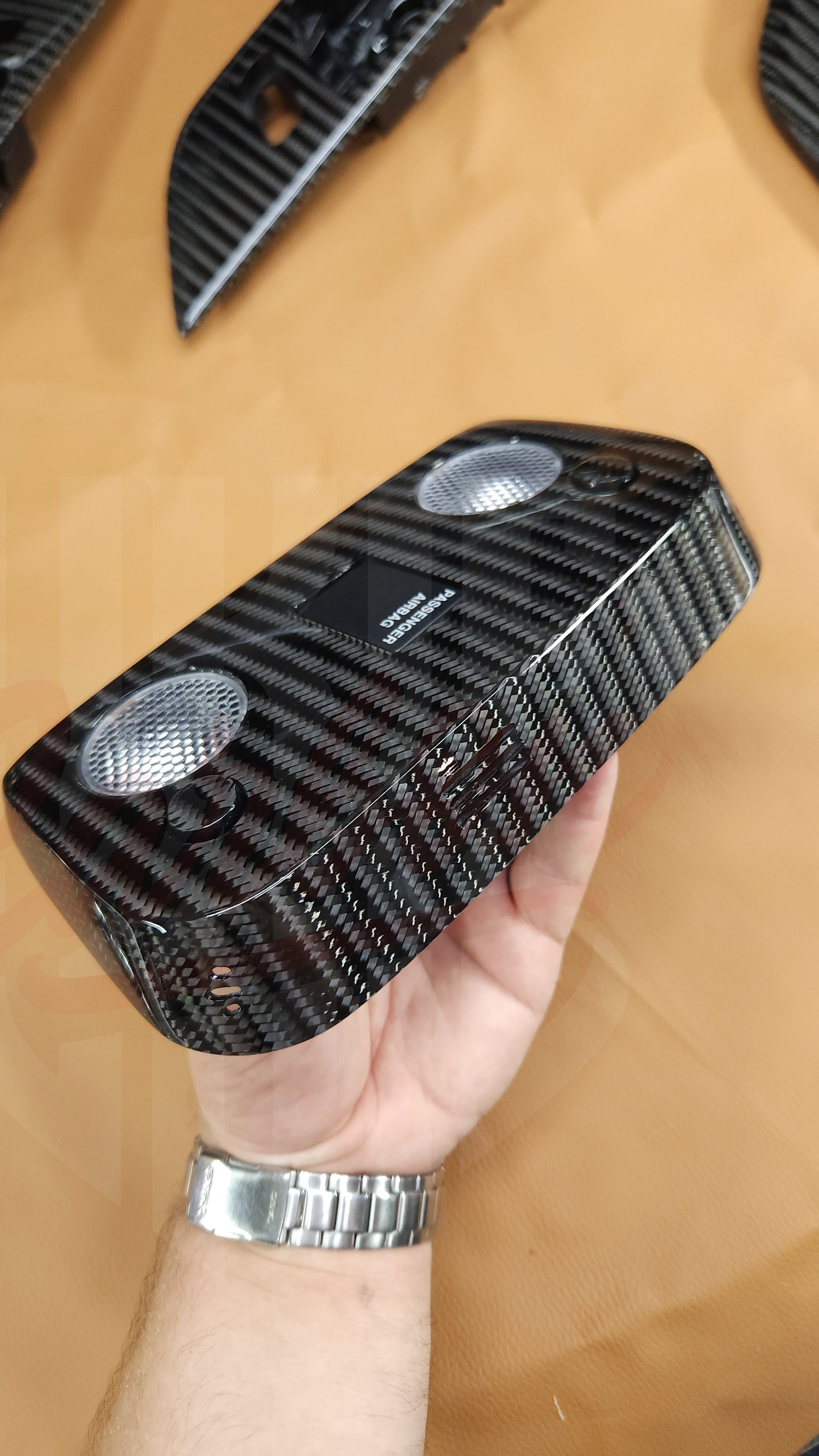 2015-2023 Mustang S550 Wide Twill Carbon Fiber Dome Lighs