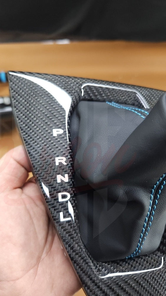 2024 Mustang S650 Carbon Fiber Shifter Bezel - by ukiecarbon.com