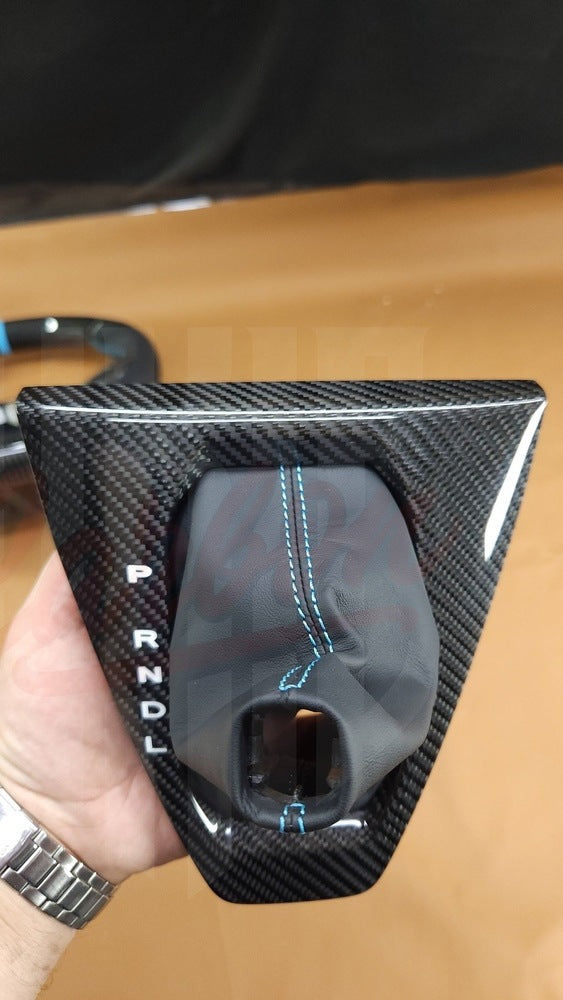 2024 Mustang S650 Carbon Fiber Shifter Bezel - by ukiecarbon.com