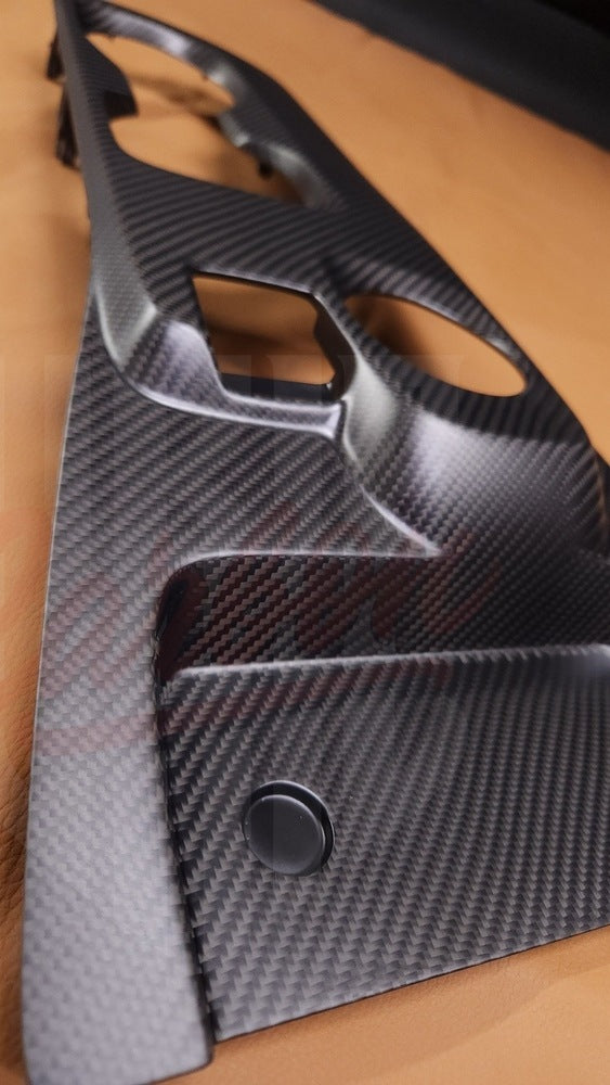 2020-2022 GT500 Matte Carbon Fiber Center Console - by ukiecarbon.com