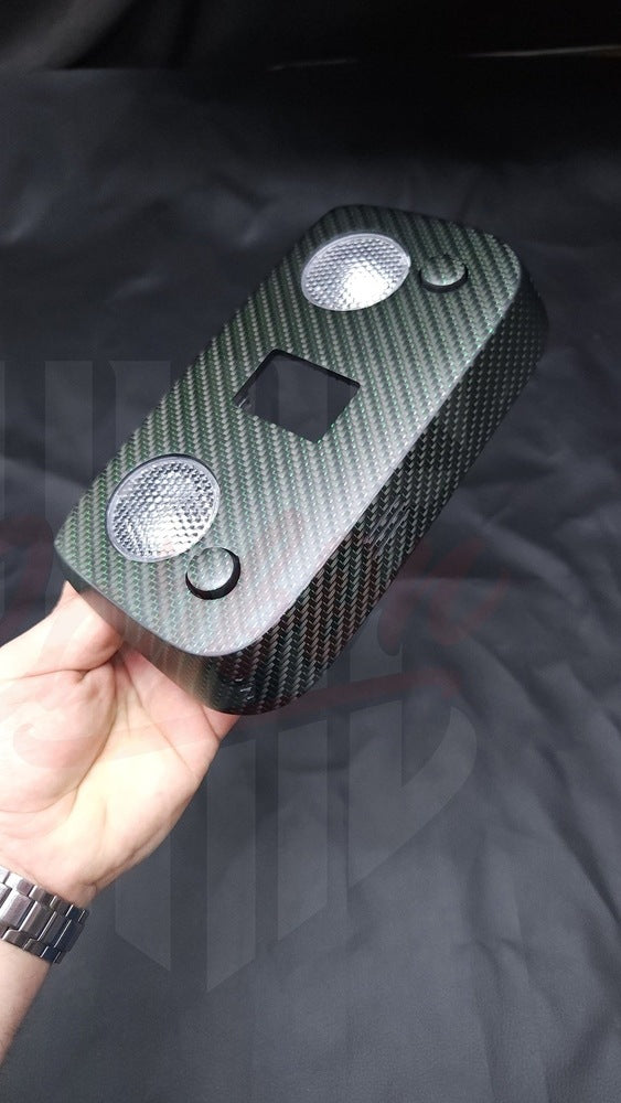 2015-2023 Mustang S550 Matte Green Reflective Carbon Fiber Dome Lights - by ukiecarbon.com
