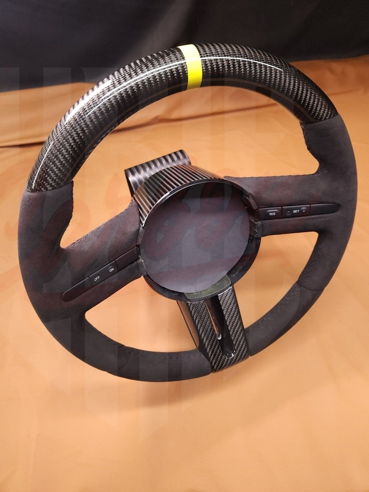 2007-2009 Shelby GT500 Carbon Fiber Steering Wheel - by ukiecarbon.com