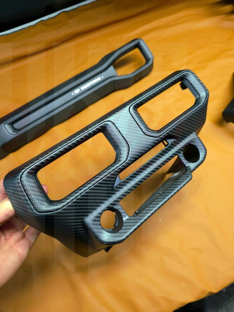 2024+ Mustang S650 Matte Carbon Fiber CENTER DASH AIR VENT GRILL - by ukiecarbon.com