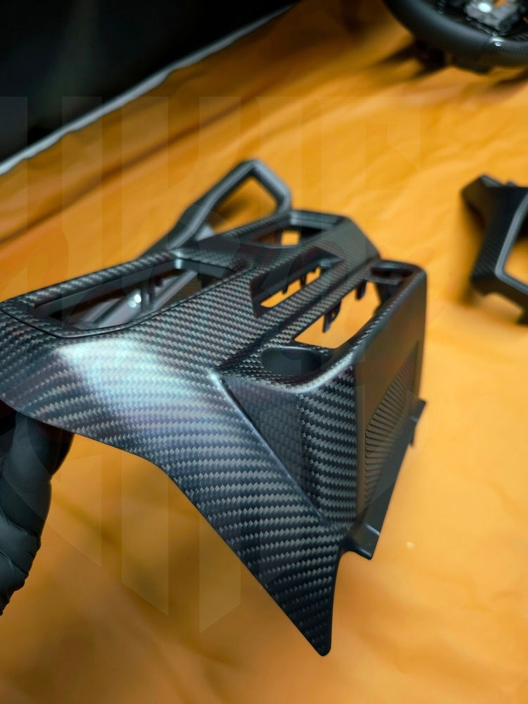 2024+ Mustang S650 Matte Carbon Fiber CENTER DASH AIR VENT GRILL - by ukiecarbon.com