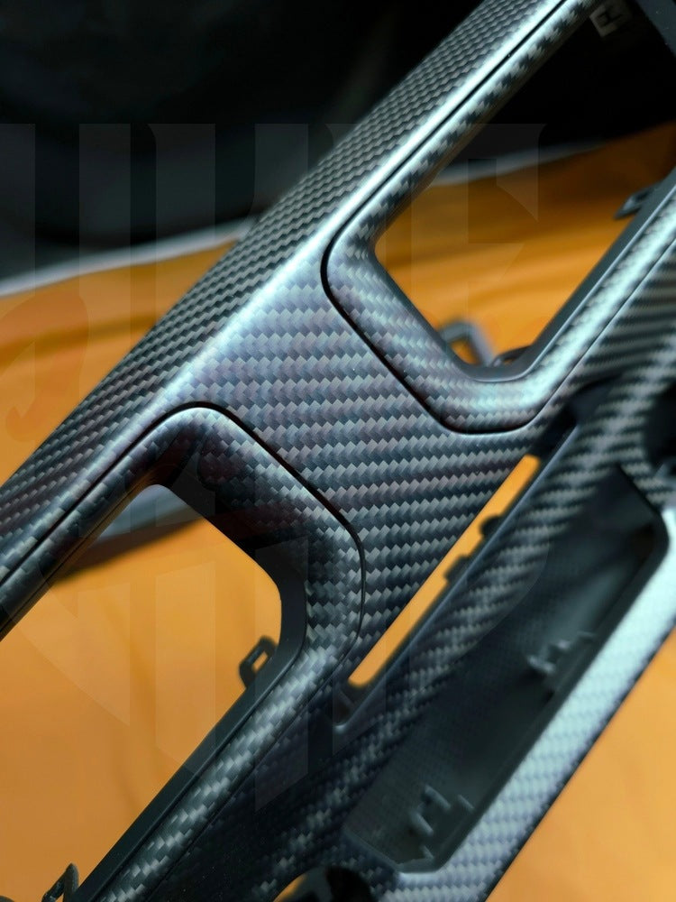 2024+ Mustang S650 Matte Carbon Fiber CENTER DASH AIR VENT GRILL - by ukiecarbon.com