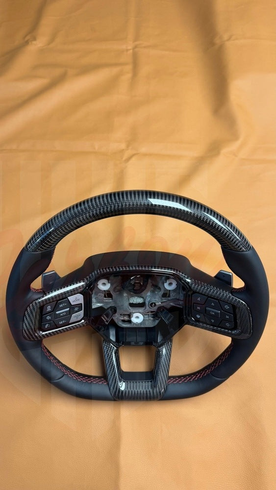2024+ Mustang S650 Carbon Fiber Steering Wheel - by ukiecarbon.com