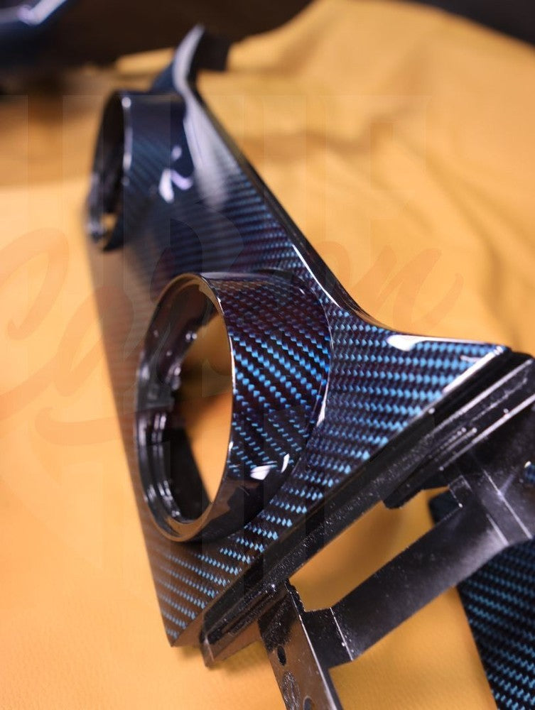 2005-2009 Mustang S197 Blue Carbon Fiber Dashboard Trim - by ukiecarbon.com