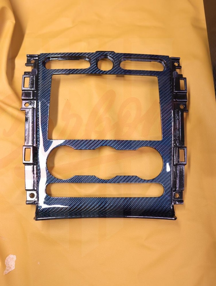 2005-2009 Mustang S197 Blue Carbon Fiber Radio Bezel - by ukiecarbon.com
