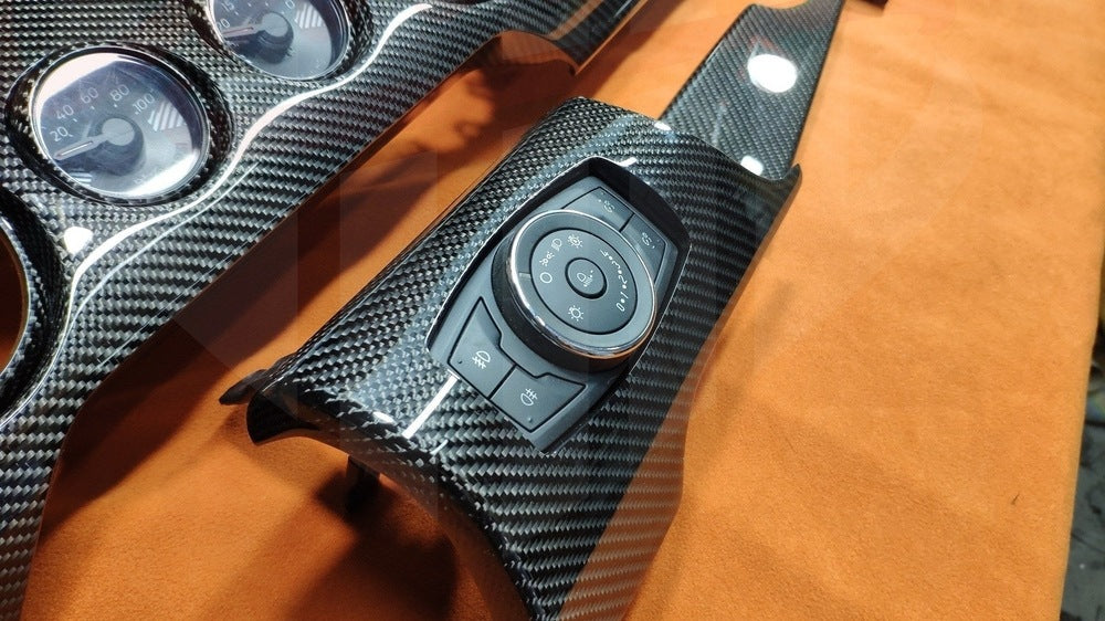 2015-2023 S550 Mustang Carbon Fiber Performance Dashboard Trim - by ukiecarbon.com