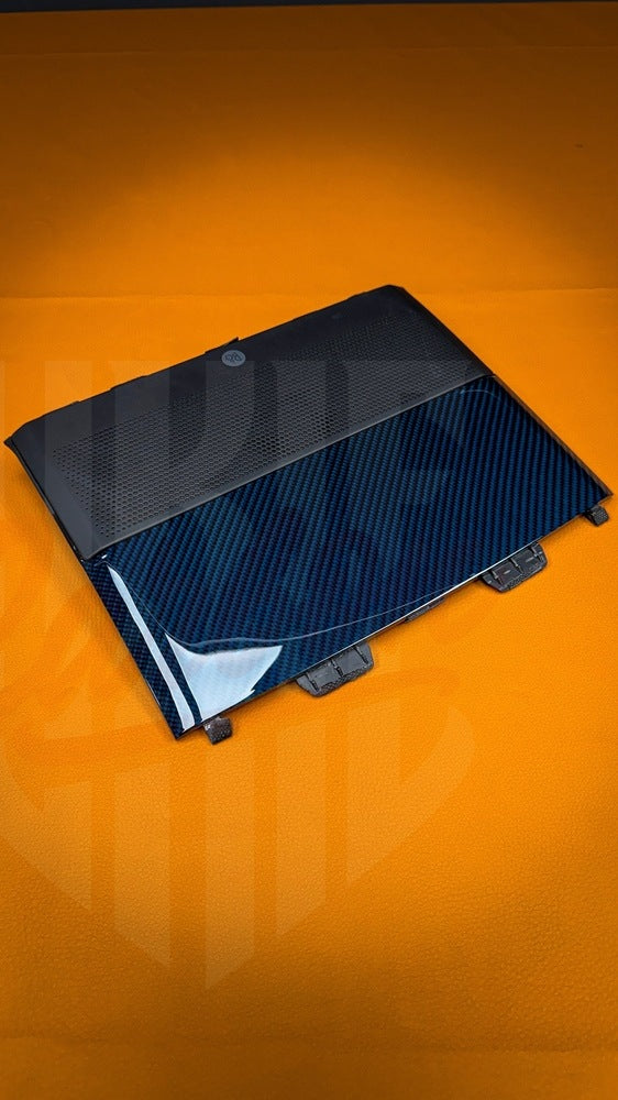 2015-2023 Mustang S550 Blue Carbon Fiber Speaker Cover - by ukiecarbon.com