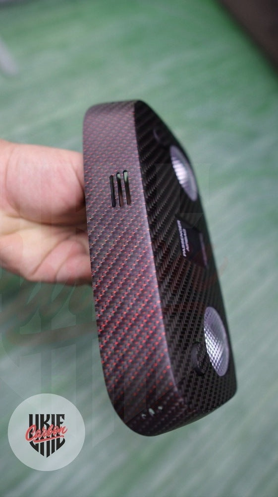 2015-2023 Mustang S550 Matte Reflective Red Dome Lights - by ukiecarbon.com