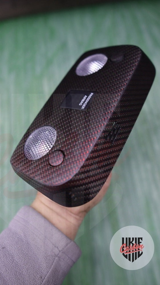 2015-2023 Mustang S550 Matte Reflective Red Dome Lights - by ukiecarbon.com