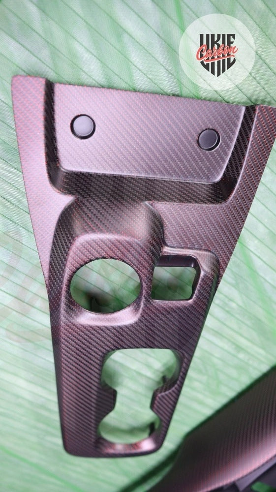 2020-2022 GT500 Matte Reflective Red Carbon Fiber Center Console - by ukiecarbon.com