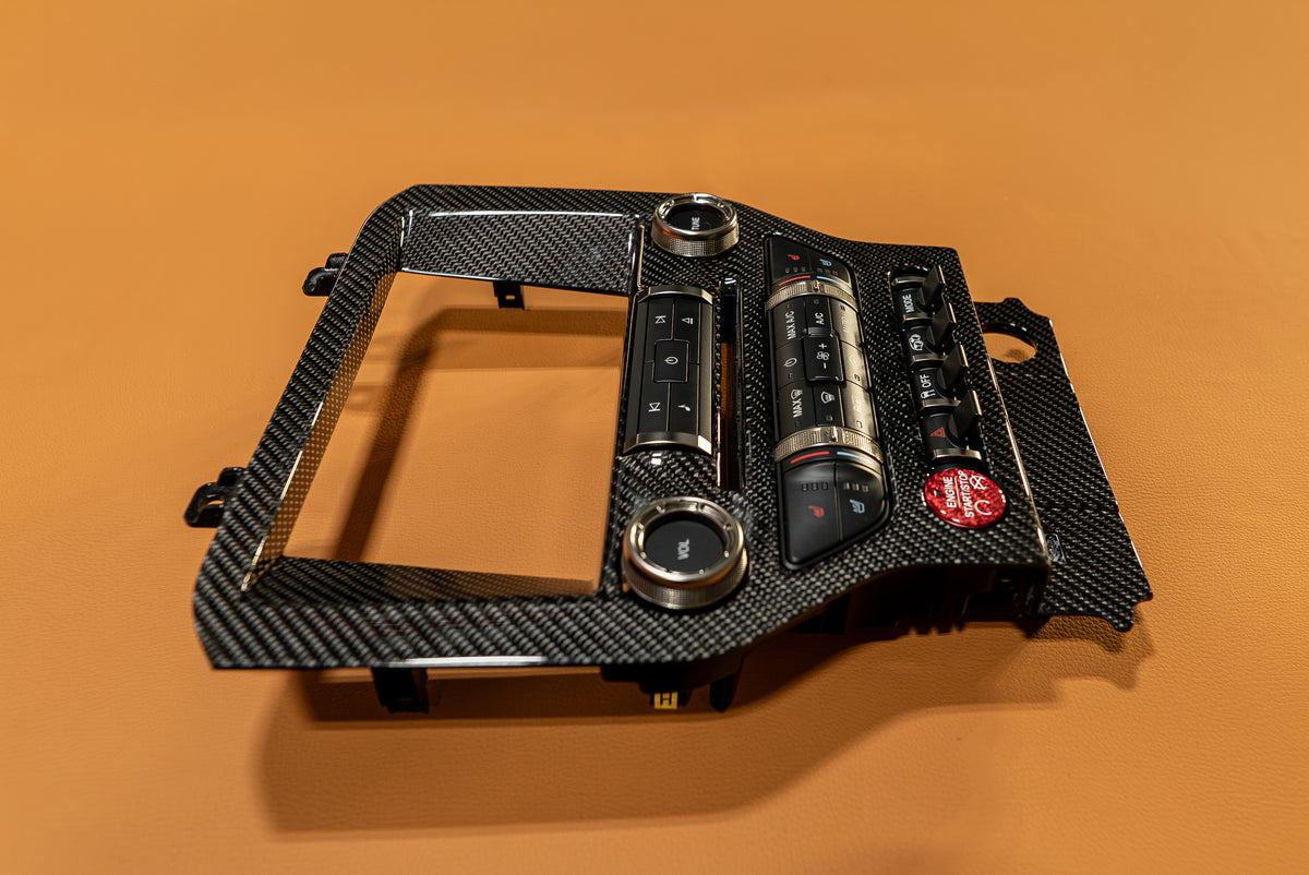 2015-2023 Mustang S550 Carbon Fiber Navigation Bezel