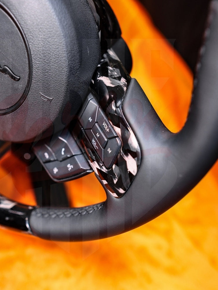 2015-2023 Mustang S550 Forged Carbon Fiber Steering Wheel - by ukiecarbon.com