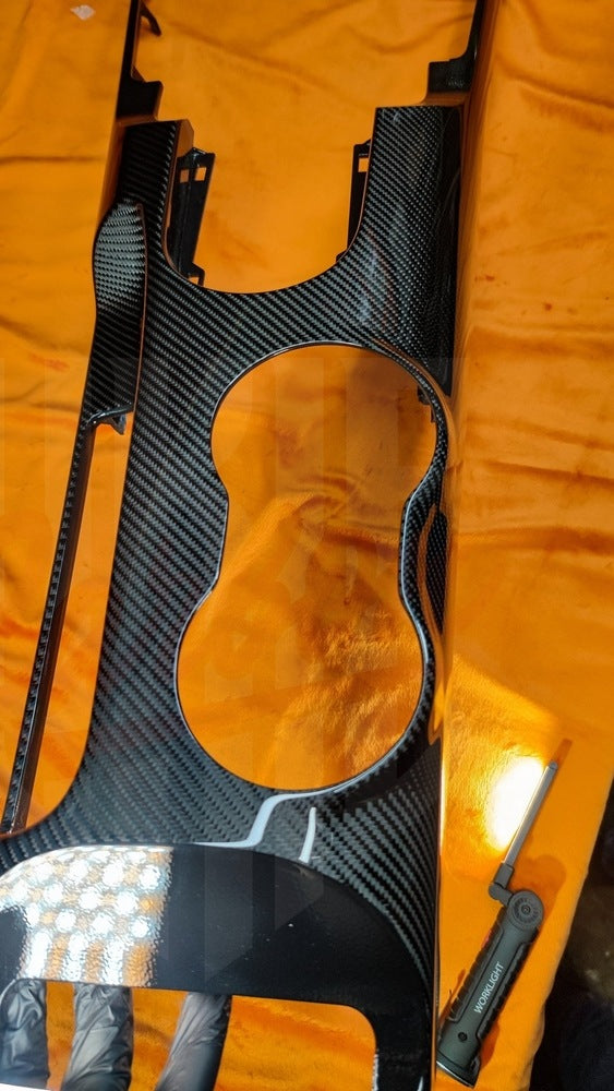 2015-2023 Mustang S550 Gloss Carbon Fiber Center Console - by ukiecarbon.com