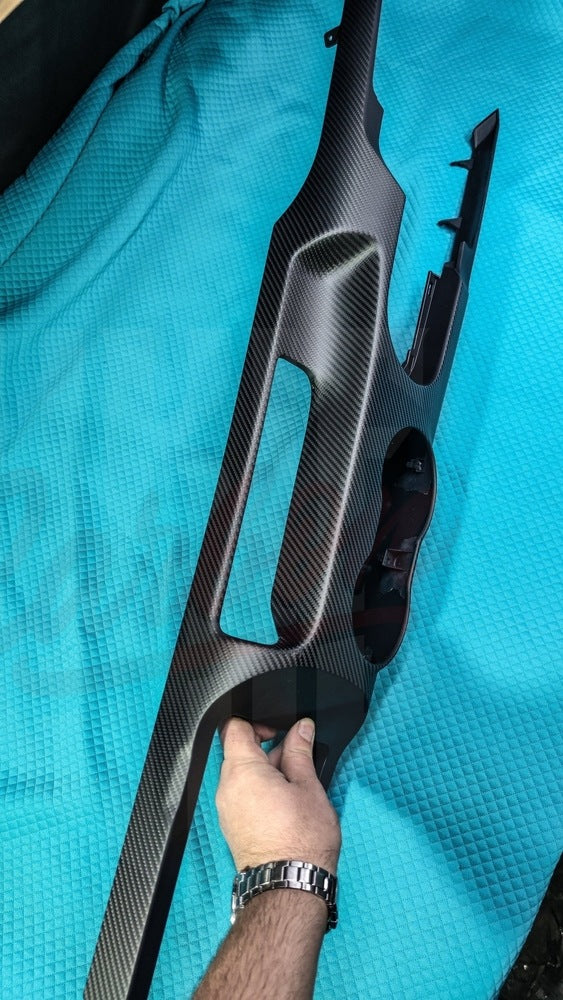 2015-2023 Mustang S550 Matte Carbon Fiber Center Console - by ukiecarbon.com