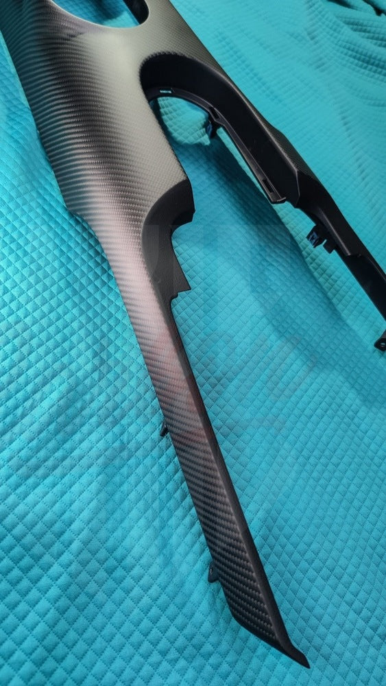 2015-2023 Mustang S550 Matte Carbon Fiber Center Console - by ukiecarbon.com