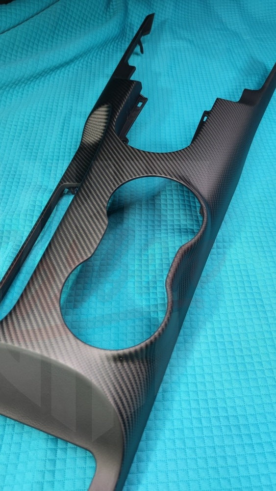 2015-2023 Mustang S550 Matte Carbon Fiber Center Console - by ukiecarbon.com