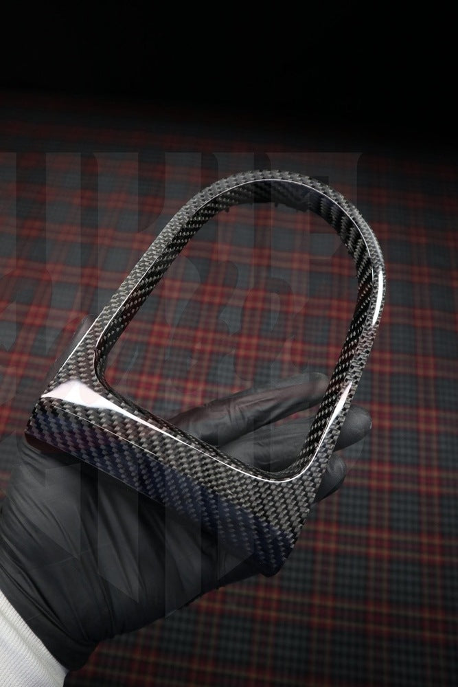 2015-2023 Mustang S550 Carbon Fiber Shifter Bezel - by ukiecarbon.com