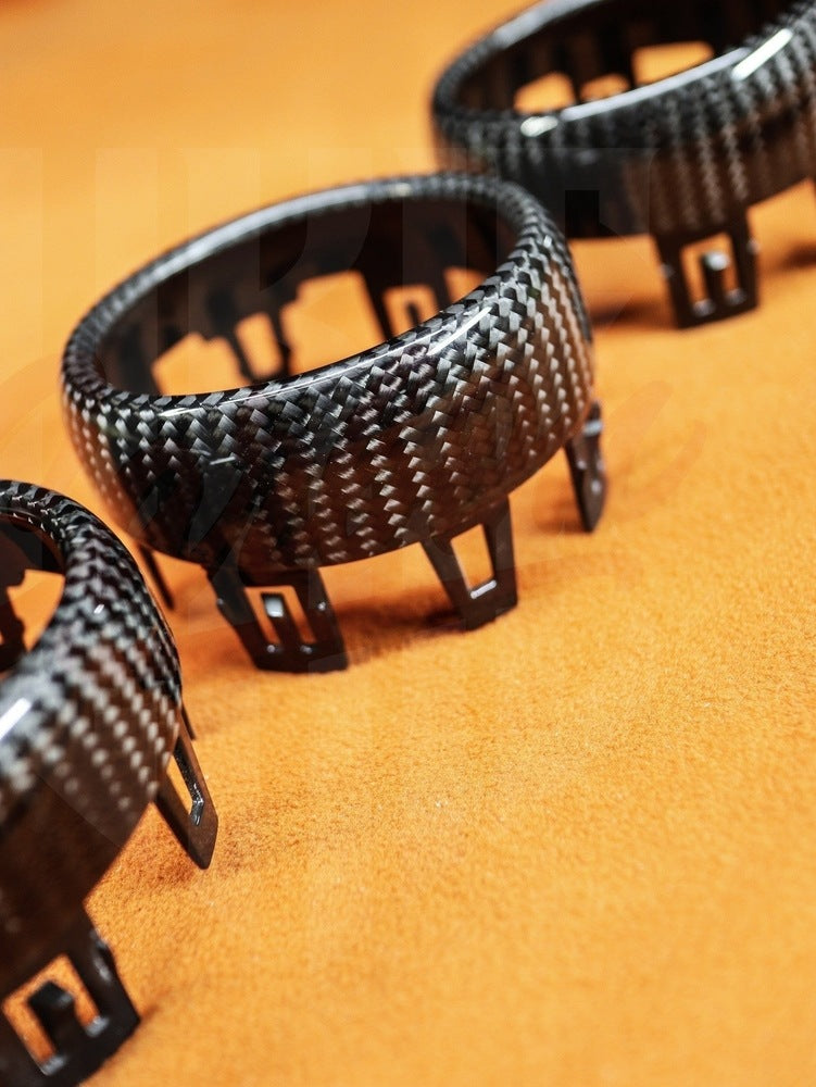 2015-2023 Mustang S550 Carbon Fiber Air Vents Bezels - by ukiecarbon.com