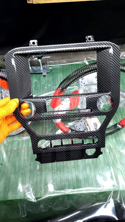 2015-2023 Mustang S550 Carbon Fiber Navigation Bezel - by ukiecarbon.com
