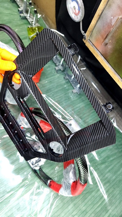 2015-2023 Mustang S550 Carbon Fiber Navigation Bezel - by ukiecarbon.com