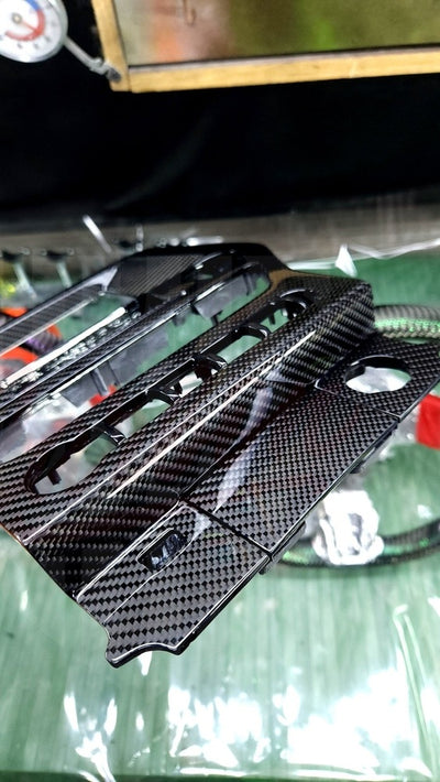 2015-2023 Mustang S550 Carbon Fiber Navigation Bezel - by ukiecarbon.com