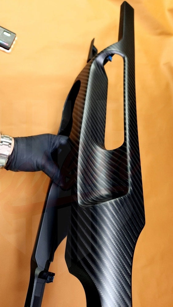 2015-2023 Mustang S550 4x4 Twill Matte Carbon Fiber Center Console - by ukiecarbon.com