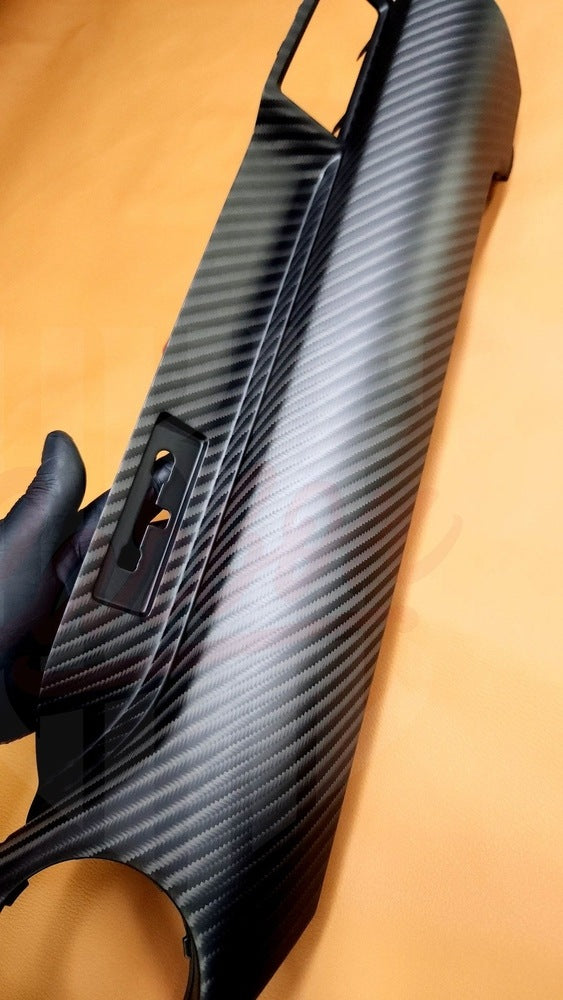2015-2023 Mustang S550 4x4 Twill Matte Carbon Fiber Dashboard Trim with chassis # - by ukiecarbon.com