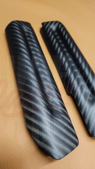 2015-2023 Mustang S550 4x4 Twill Matte Carbon Fiber Door Handle - by ukiecarbon.com