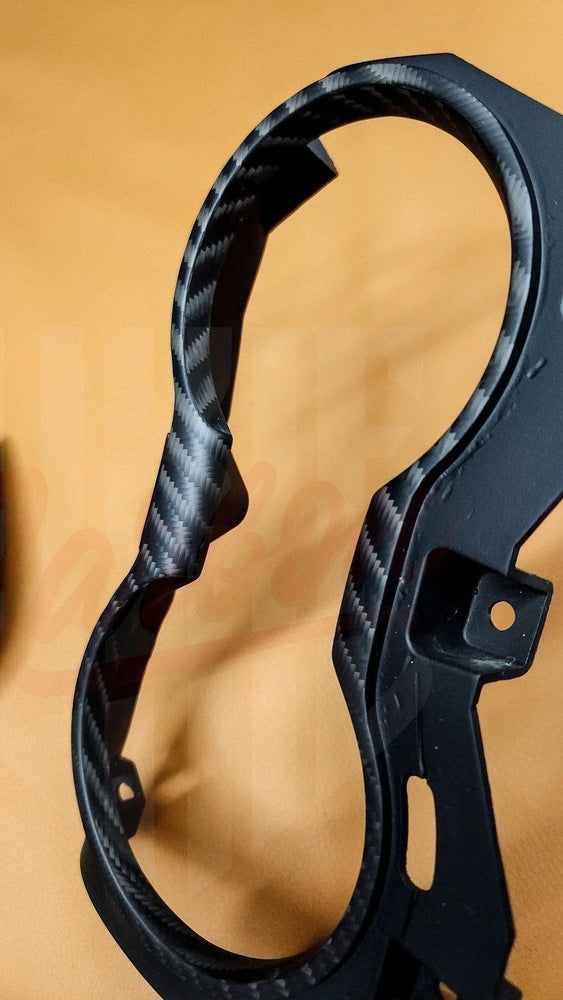 2015-2023 Mustang S550 4x4 Twill Matte Carbon Fiber Cupholder - by ukiecarbon.com