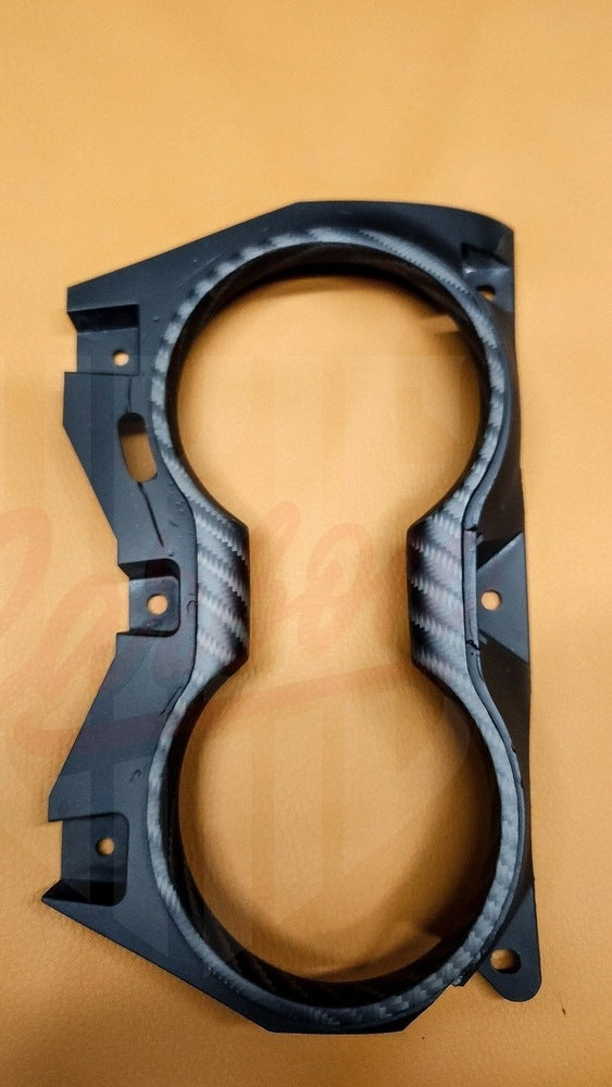 2015-2023 Mustang S550 4x4 Twill Matte Carbon Fiber Cupholder - by ukiecarbon.com
