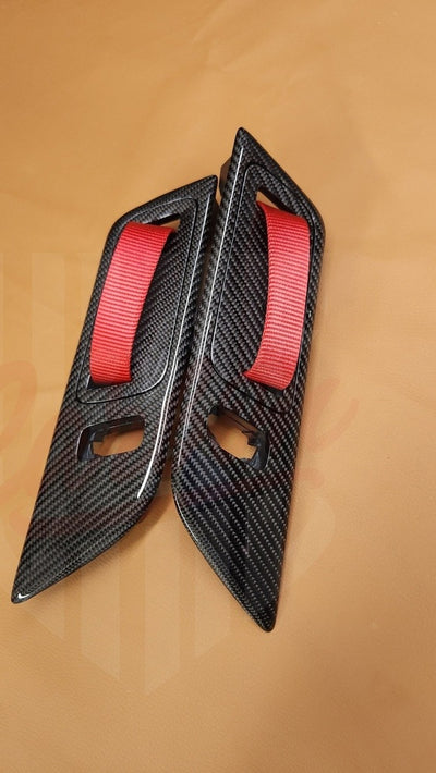2015-2023 S550 Mustang Carbon Fiber GT3 Style Active Door Handle - by ukiecarbon.com