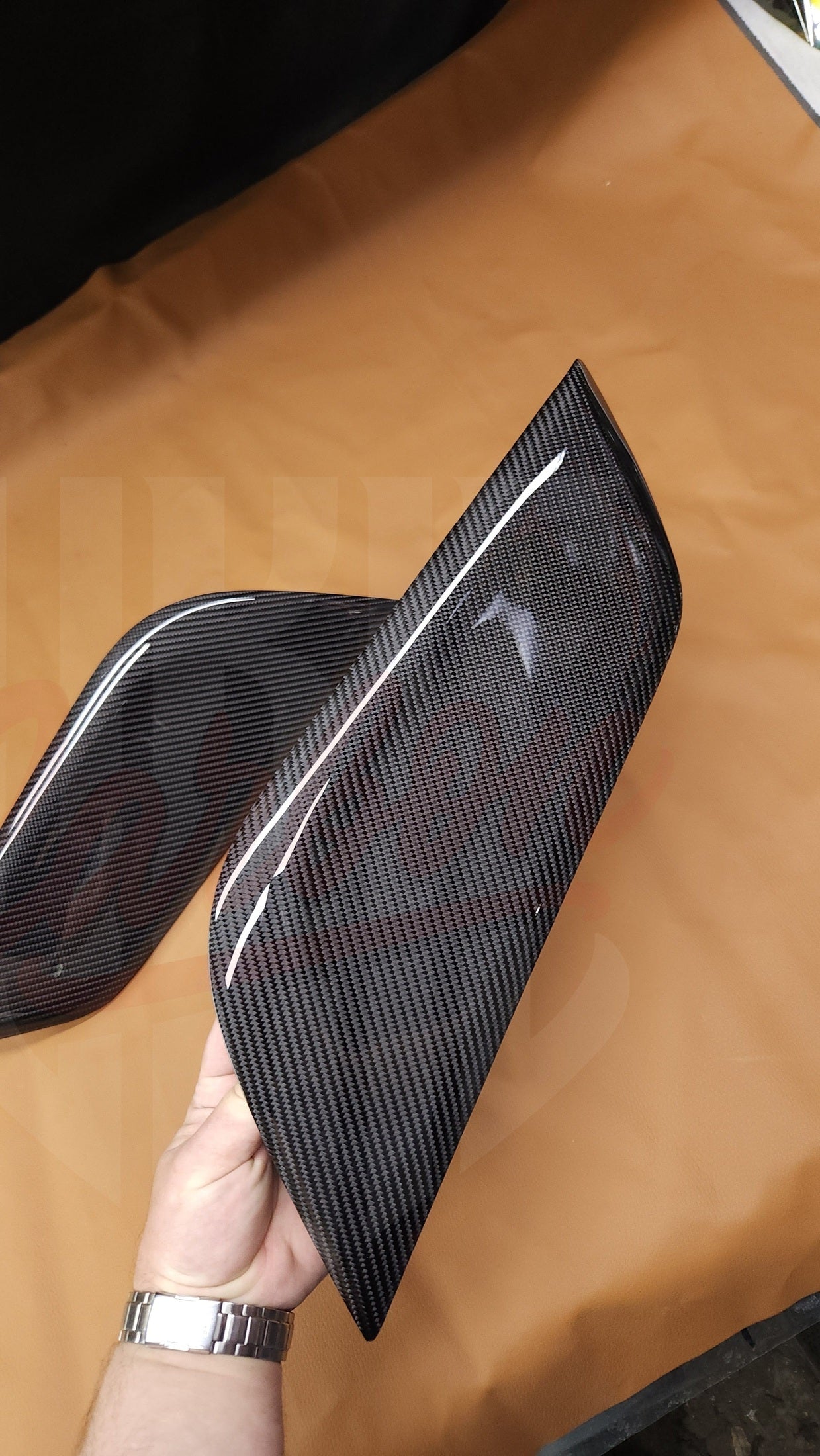 2015-2023 S550 Mustang Carbon Fiber Knee Pads