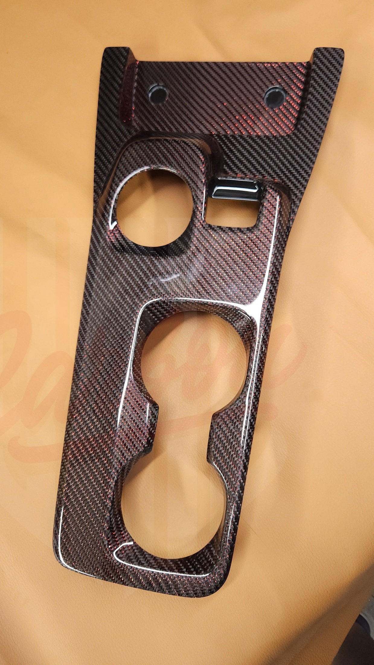 2020-2022 GT500 Reflective Red Carbon Fiber Center Console