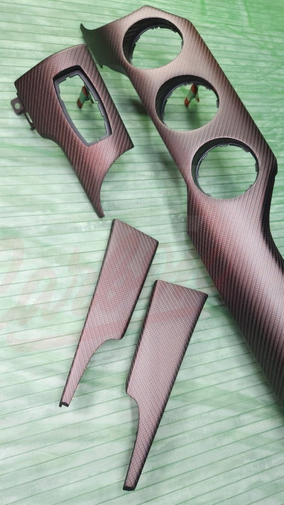 2015-2023 S550 Mustang Matte Red Reflective Carbon Fiber Dashboard Trim - by ukiecarbon.com